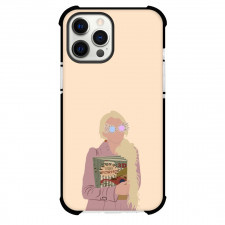 Harry Potter Luna Lovegood Phone Case For iPhone Samsung Galaxy Pixel OnePlus Vivo Xiaomi Asus Sony Motorola Nokia - Luna Lovegood Minimalist Illustration Artwork On Pink Background