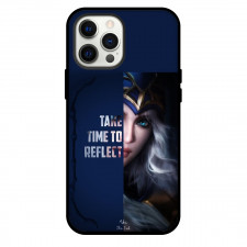 League of Legends Ashe Phone Case For iPhone Samsung Galaxy Pixel OnePlus Vivo Xiaomi Asus Sony Motorola Nokia - Ashe Take Time To Reflect Blue Background