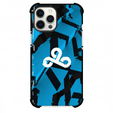 League of Legends Cloud9 Phone Case For iPhone Samsung Galaxy Pixel OnePlus Vivo Xiaomi Asus Sony Motorola Nokia - Cloud9 Logo On Blue Black Stripe Background