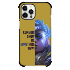 League of Legends Ekko Phone Case For iPhone Samsung Galaxy Pixel OnePlus Vivo Xiaomi Asus Sony Motorola Nokia - Ekko Come On Show Me Something New Yellow Background