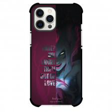 League of Legends Evelynn Phone Case For iPhone Samsung Galaxy Pixel OnePlus Vivo Xiaomi Asus Sony Motorola Nokia - Evelynn Hate No I Hurt Them Out Of Love Pink Background