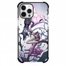 League of Legends Jinx Phone Case For iPhone Samsung Galaxy Pixel OnePlus Vivo Xiaomi Asus Sony Motorola Nokia - Jinx On Gray Background