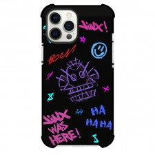 League of Legends Jinx Phone Case For iPhone Samsung Galaxy Pixel OnePlus Vivo Xiaomi Asus Sony Motorola Nokia - Jinx Word Art Black Background