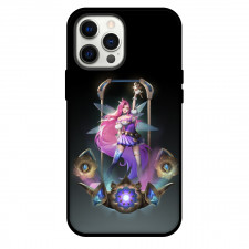 League of Legends Seraphine Phone Case For iPhone Samsung Galaxy Pixel OnePlus Vivo Xiaomi Asus Sony Motorola Nokia - Seraphine On Black Background