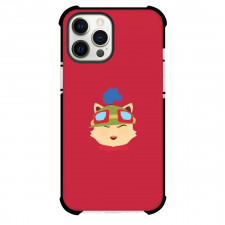 League of Legends Teemo Phone Case For iPhone Samsung Galaxy Pixel OnePlus Vivo Xiaomi Asus Sony Motorola Nokia - Teemo Head Minimalist Art On Red Background