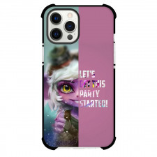 League of Legends Tristana Phone Case For iPhone Samsung Galaxy Pixel OnePlus Vivo Xiaomi Asus Sony Motorola Nokia - Tristana Let's Get This Party Started Pink Background