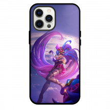 League of Legends Zoe Phone Case For iPhone Samsung Galaxy Pixel OnePlus Vivo Xiaomi Asus Sony Motorola Nokia - Zoe On Space Purple Background