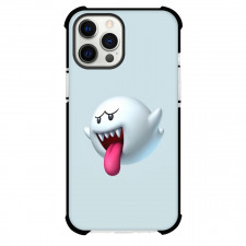 Super Mario King Boo Phone Case For iPhone Samsung Galaxy Pixel OnePlus Vivo Xiaomi Asus Sony Motorola Nokia - King Boo On Gray Background