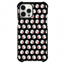 Super Mario Boo Phone Case For iPhone Samsung Galaxy Pixel OnePlus Vivo Xiaomi Asus Sony Motorola Nokia - Boo Pixel Pattern Art In Black Background