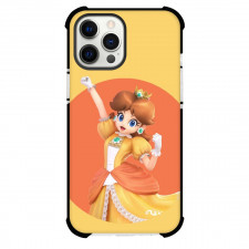 Super Mario Princess Daisy Phone Case For iPhone Samsung Galaxy Pixel OnePlus Vivo Xiaomi Asus Sony Motorola Nokia - Princess Daisy On Orange Yellow Background
