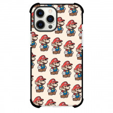 Super Mario Phone Case For iPhone Samsung Galaxy Pixel OnePlus Vivo Xiaomi Asus Sony Motorola Nokia - Super Mario Pattern Art On Beige Background