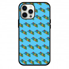 Super Mario Phone Case For iPhone Samsung Galaxy Pixel OnePlus Vivo Xiaomi Asus Sony Motorola Nokia - Super Mario Logo Pattern Art On Sky Blue Background