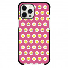 Super Mario Princess Peach Phone Case For iPhone Samsung Galaxy Pixel OnePlus Vivo Xiaomi Asus Sony Motorola Nokia - Princess Peach Crown Pattern Art Pink Background