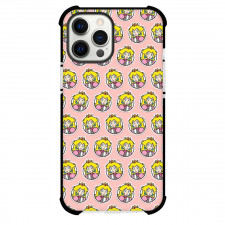 Super Mario Princess Peach Phone Case For iPhone Samsung Galaxy Pixel OnePlus Vivo Xiaomi Asus Sony Motorola Nokia - Princess Peach Pattern Art On Pink Background