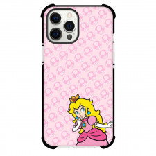 Super Mario Princess Peach Phone Case For iPhone Samsung Galaxy Pixel OnePlus Vivo Xiaomi Asus Sony Motorola Nokia - Princess Peach On Pink Pattern Art