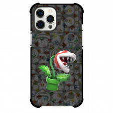 Super Mario Piranha Plant Phone Case For iPhone Samsung Galaxy Pixel OnePlus Vivo Xiaomi Asus Sony Motorola Nokia - Piranha Plant On Pattern Art