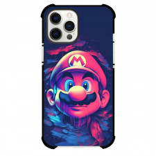 Super Mario Phone Case For iPhone Samsung Galaxy Pixel OnePlus Vivo Xiaomi Asus Sony Motorola Nokia - Super Mario Pop Art Blue Background