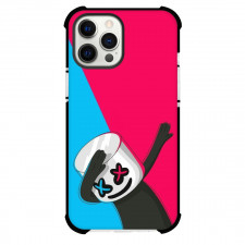 Marshmello Phone Case For iPhone Samsung Galaxy Pixel OnePlus Vivo Xiaomi Asus Sony Motorola Nokia - Marshmello Dabbing Blue Red Background