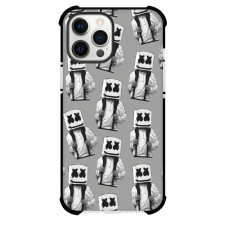 Marshmello Phone Case For iPhone Samsung Galaxy Pixel OnePlus Vivo Xiaomi Asus Sony Motorola Nokia - Marshmello Grayscale Pattern Art