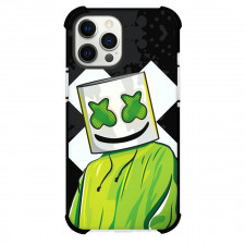 Marshmello Phone Case For iPhone Samsung Galaxy Pixel OnePlus Vivo Xiaomi Asus Sony Motorola Nokia - Marshmello Green Eyes Illustration