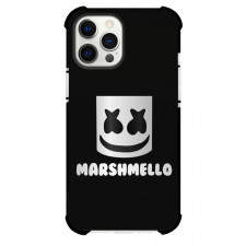 Marshmello Phone Case For iPhone Samsung Galaxy Pixel OnePlus Vivo Xiaomi Asus Sony Motorola Nokia - Marshmello Logo Black Background