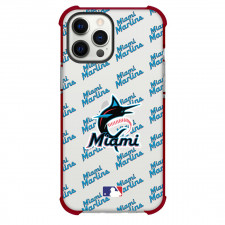 MLB Miami Marlins Phone Case For iPhone Samsung Galaxy Pixel OnePlus Vivo Xiaomi Asus Sony Motorola Nokia - Miami Marlins Angels Medley Monogram Wordmark