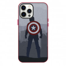 Captain America Phone Case For iPhone Samsung Galaxy Pixel OnePlus Vivo Xiaomi Asus Sony Motorola Nokia - Captain America Back Minimalist Art