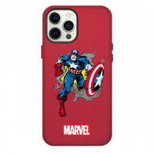 Captain America Phone Case For iPhone Samsung Galaxy Pixel OnePlus Vivo Xiaomi Asus Sony Motorola Nokia - Comic Series Captain America Running