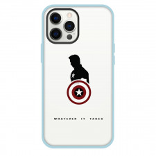 Captain America Phone Case For iPhone Samsung Galaxy Pixel OnePlus Vivo Xiaomi Asus Sony Motorola Nokia - Captain America Whatever It Takes Silhouette Art