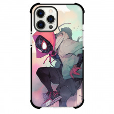Spider Man Across The Spider Verse MIles Morales Phone Case For iPhone Samsung Galaxy Pixel OnePlus Vivo Xiaomi Asus Sony Motorola Nokia - MIles Morales Jumping Cartoon Art