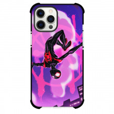 Spider Man Across The Spider Verse MIles Morales Phone Case For iPhone Samsung Galaxy Pixel OnePlus Vivo Xiaomi Asus Sony Motorola Nokia - MIles Morales Jumping At Night Comic Art