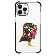 Avengers Vision Phone Case For iPhone Samsung Galaxy Pixel OnePlus Vivo Xiaomi Asus Sony Motorola Nokia - Vision PopHead Minimalist Art
