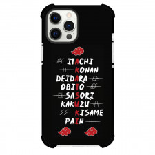 Naruto Phone Case For iPhone Samsung Galaxy Pixel OnePlus Vivo Xiaomi Asus Sony Motorola Nokia - Akatsuki Members Name