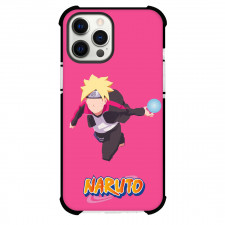 Naruto Boruto Uzumaki Phone Case For iPhone Samsung Galaxy Pixel OnePlus Vivo Xiaomi Asus Sony Motorola Nokia - Uzumaki Boruto Attack Mode Minimalist On Pink Background