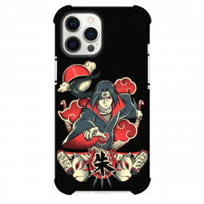 Naruto Itachi Uchiha Phone Case For iPhone Samsung Galaxy Pixel OnePlus Vivo Xiaomi Asus Sony Motorola Nokia - Itachi Uchiha Illustration On Black Background