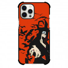 Naruto Itachi Uchiha Phone Case For iPhone Samsung Galaxy Pixel OnePlus Vivo Xiaomi Asus Sony Motorola Nokia - Itachi Uchiha Raven On Red Background
