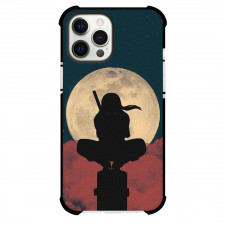 Naruto Itachi Uchiha Phone Case For iPhone Samsung Galaxy Pixel OnePlus Vivo Xiaomi Asus Sony Motorola Nokia - Itachi Uchiha Silhouette On Moon Background