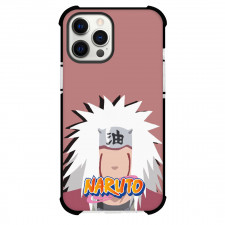 Naruto Jiraiya Phone Case For iPhone Samsung Galaxy Pixel OnePlus Vivo Xiaomi Asus Sony Motorola Nokia - Jiraiya Portrait Minimalist On Pink Background
