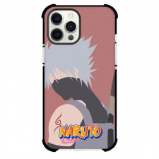 Naruto Kakashi Hatake Phone Case For iPhone Samsung Galaxy Pixel OnePlus Vivo Xiaomi Asus Sony Motorola Nokia - Kakashi Hatake Side Portrait Minimalist On Red Background