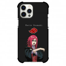 Naruto Karin Phone Case For iPhone Samsung Galaxy Pixel OnePlus Vivo Xiaomi Asus Sony Motorola Nokia - Karin Portrait On Black Background