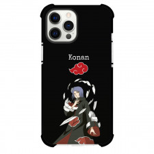 Naruto Konan Phone Case For iPhone Samsung Galaxy Pixel OnePlus Vivo Xiaomi Asus Sony Motorola Nokia - Konan Portrait On Black Background