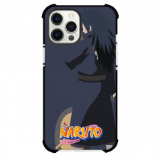 Naruto Madara Uchiha Phone Case For iPhone Samsung Galaxy Pixel OnePlus Vivo Xiaomi Asus Sony Motorola Nokia - Madara Uchiha Back Portrait Minimalist On Navy Background