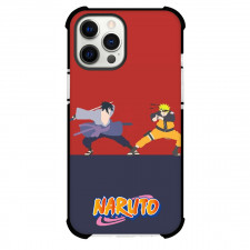 Naruto Phone Case For iPhone Samsung Galaxy Pixel OnePlus Vivo Xiaomi Asus Sony Motorola Nokia - Naruto Uzumaki Sasuke Uchiha Battle Minimalist