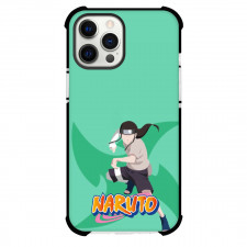 Naruto Neji Hyuga Phone Case For iPhone Samsung Galaxy Pixel OnePlus Vivo Xiaomi Asus Sony Motorola Nokia - Neji Hyuga Attack Mode Minimalist On Green Background