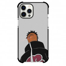 Naruto Obito Uchiha Phone Case For iPhone Samsung Galaxy Pixel OnePlus Vivo Xiaomi Asus Sony Motorola Nokia - Obito Uchiha Portrait On Grey Background
