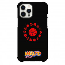 Naruto Phone Case For iPhone Samsung Galaxy Pixel OnePlus Vivo Xiaomi Asus Sony Motorola Nokia - Sharingan Types Symbol On Black Background