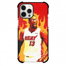 NBA Bam Adebayo Phone Case For iPhone Samsung Galaxy Pixel OnePlus Vivo Xiaomi Asus Sony Motorola Nokia - Bam Adebayo Heat 13 On Fire