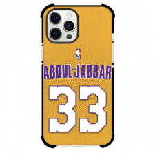 NBA Abdul-Jabbar Phone Case For iPhone Samsung Galaxy Pixel OnePlus Vivo Xiaomi Asus Sony Motorola Nokia - Abdul-Jabbar Los Angeles Lakers No. 33 Jersey