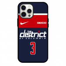 NBA Bradley Beal Phone Case For iPhone Samsung Galaxy Pixel OnePlus Vivo Xiaomi Asus Sony Motorola Nokia - Bradley Beal Washington Wizards No. 3 Jersey