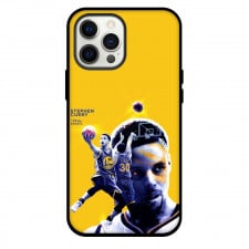 NBA Stephen Curry Phone Case For iPhone Samsung Galaxy Pixel OnePlus Vivo Xiaomi Asus Sony Motorola Nokia - Stephen Curry 30 Shooting Yellow Background